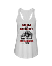 Load image into Gallery viewer, Mom And Daughter Best Freaking Partner In Crime Ever Ladies Flowy Tank
