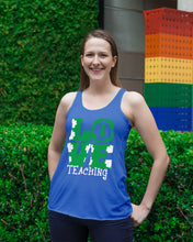 Load image into Gallery viewer, Teaching Love Clover St Patrick's Day Gift Ladies Flowy Tank
