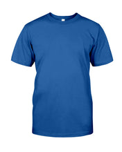 Load image into Gallery viewer, Lucky Son Who Raised By A Freaking Awesome April Mom Guys Tee
