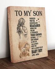 Load image into Gallery viewer, A Hug Water Reflection Always Be My Baby Boy Mom Gift For Son Matte Canvas
