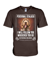 Load image into Gallery viewer, Spinone Italiano Personal Stalker St. Patrick's Day Printed Mug Guys V-Neck
