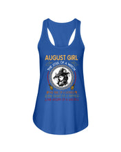 Load image into Gallery viewer, Birthday Gift For August Girl The Soul Of A Witch Ladies Flowy Tank
