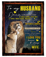 Load image into Gallery viewer, Through Both The Tears And Laughter Gift For Husband Fleece Blanket
