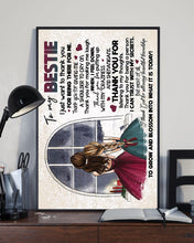 Load image into Gallery viewer, Gift For Bestie I Just Want To Thank You For Being There For Me Vertical Poster
