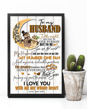 Load image into Gallery viewer, Owl On Waning Moon My Number One Fan Gift For Husband Vertical Poster
