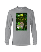 Load image into Gallery viewer, Weimaraner And Baby Yoda Shamrock St. Patrick's Day Color Changing Mug Unisex Long Sleeve
