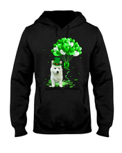 Load image into Gallery viewer, White Husky Patrick Balloons St. Patrick's Day Color Changing Mug Hoodie
