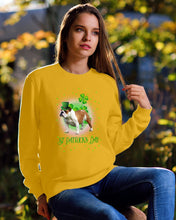 Load image into Gallery viewer, Bulldog Leprechaun Clover St Patrick's Day Gift For Dog Lovers Sweatshirt
