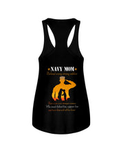 Load image into Gallery viewer, Son Gift For Navy Mom Behind Every Strong Soldier Ladies Flowy Tank
