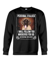 Load image into Gallery viewer, English Mastiff Personal Stalker St. Patrick's Day Printed Mug Sweatshirt
