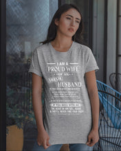 Load image into Gallery viewer, I Am A Proud Wife Of An Irish Husband Gift For Family Guys Tee

