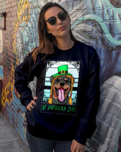 Load image into Gallery viewer, Funny Rottweiler With Green Top Hat St Patrick's Day Gift For Dog Lovers Sweatshirt
