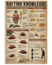 Load image into Gallery viewer, Something You Should Know About Rafting Knowledge Vertical Poster
