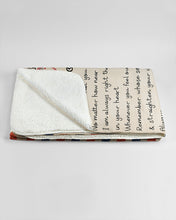 Load image into Gallery viewer, Custom Name Gift For Son Mail Never Feel That You're Alone Sherpa Blanket
