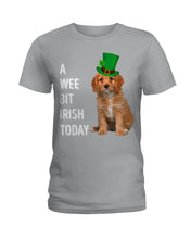 Load image into Gallery viewer, Cavapoo Irish Today Green St. Patrick's Day Printed Mug Ladies Tee
