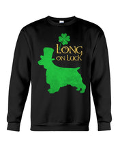 Load image into Gallery viewer, Welsh Springer Spaniel Long On Luck Green St. Patrick's Day Printed Mug Sweatshirt

