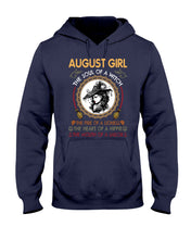 Load image into Gallery viewer, Birthday Gift For August Girl The Soul Of A Witch Hoodie

