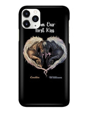Load image into Gallery viewer, Horses From Our First Kiss Custom Name Gift For Girlfriend Phone case

