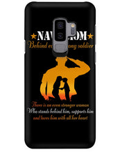 Load image into Gallery viewer, Son Gift For Navy Mom Behind Every Strong Soldier Phone case
