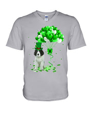 Load image into Gallery viewer, Landseer Newfie Patrick Balloons St. Patrick's Day Color Changing Mug Guys V-Neck
