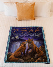 Load image into Gallery viewer, Fox You Are My Life Gift For Wife Fleece Blanket

