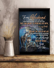 Load image into Gallery viewer, Gift For Husband You Are The Love Of My Life Wolf Vertical Poster
