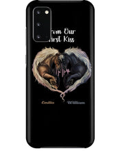 Load image into Gallery viewer, Horses From Our First Kiss Custom Name Gift For Girlfriend Phone case
