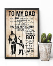 Load image into Gallery viewer, Son Gift For Dad I Will Always Be Your Little Boy Vertical Poster
