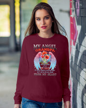 Load image into Gallery viewer, My Angel Grandpa Who Watched Over My Back Sweatshirt
