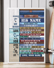 Load image into Gallery viewer, The Gift Of You Custom Name Gift For Husband Vertical Poster
