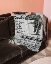 Load image into Gallery viewer, Nonni Gift For Grandson T Rex The Rest Of Mine Fleece Blanket
