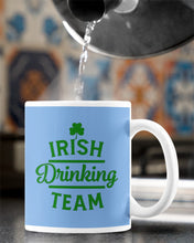 Load image into Gallery viewer, Irsih Drinking Team Green Shamrock St Patrick's Day Mug
