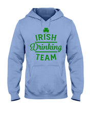 Load image into Gallery viewer, Irsih Drinking Team Green Shamrock St Patrick's Day Hoodie
