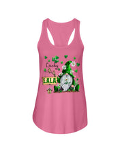 Load image into Gallery viewer, Leprechaun Gnome One Lucky Lala Clover St Patrick's Day Gift Ladies Flowy Tank
