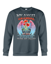 Load image into Gallery viewer, My Angel Grandpa Who Watched Over My Back Sweatshirt
