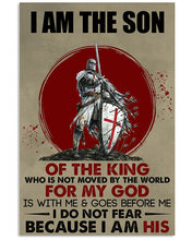 Load image into Gallery viewer, I Am The Son Of The King Who Is Not Moved By The World Vertical Poster
