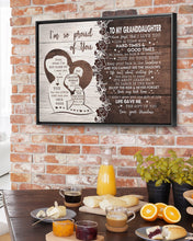 Load image into Gallery viewer, Hard Times And Good Times Grandpa Gift For Granddaughter Framed Matte Canvas
