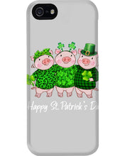 Load image into Gallery viewer, Pig Wear Plaid Shirt And Top Hat St Patrick's Day Gift Phone case
