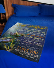 Load image into Gallery viewer, You Mean So Much To Me Turtles Gift For Husband Fleece Blanket
