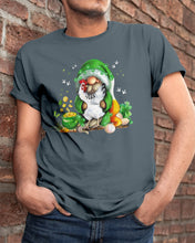 Load image into Gallery viewer, Gnome Pot Of Gold Shamrock St. Patrick's Day Printed Mug Guys Tee
