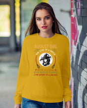 Load image into Gallery viewer, Birthday Gift For August Girl The Soul Of A Witch Sweatshirt
