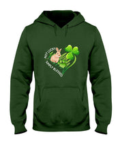 Load image into Gallery viewer, Rabbit Not Lucky Simply Blessed Heart Clover St Patrick's Day Gift Hoodie
