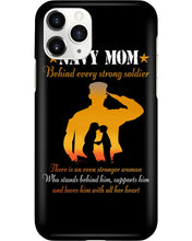Load image into Gallery viewer, Son Gift For Navy Mom Behind Every Strong Soldier Phone case
