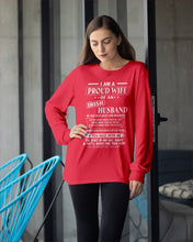 Load image into Gallery viewer, I Am A Proud Wife Of An Irish Husband Gift For Family Unisex Long Sleeve
