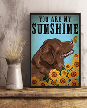 Load image into Gallery viewer, Newfoundland You Are My Sunshine Gift For Dog Lovers Vertical Poster

