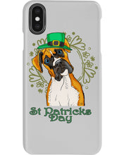 Load image into Gallery viewer, Boxer With Top Hat Pattern St Patrick's Day Gift For Dog Lovers Phone case
