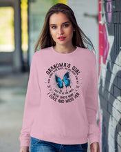 Load image into Gallery viewer, Blue Butterfly Gift For Angel Grandma Your Wings Were Ready Sweatshirt
