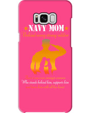 Load image into Gallery viewer, Son Gift For Navy Mom Behind Every Strong Soldier Phone case
