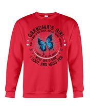 Load image into Gallery viewer, Blue Butterfly Gift For Angel Grandma Your Wings Were Ready Sweatshirt
