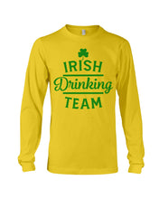 Load image into Gallery viewer, Irsih Drinking Team Green Shamrock St Patrick's Day Unisex Long Sleeve
